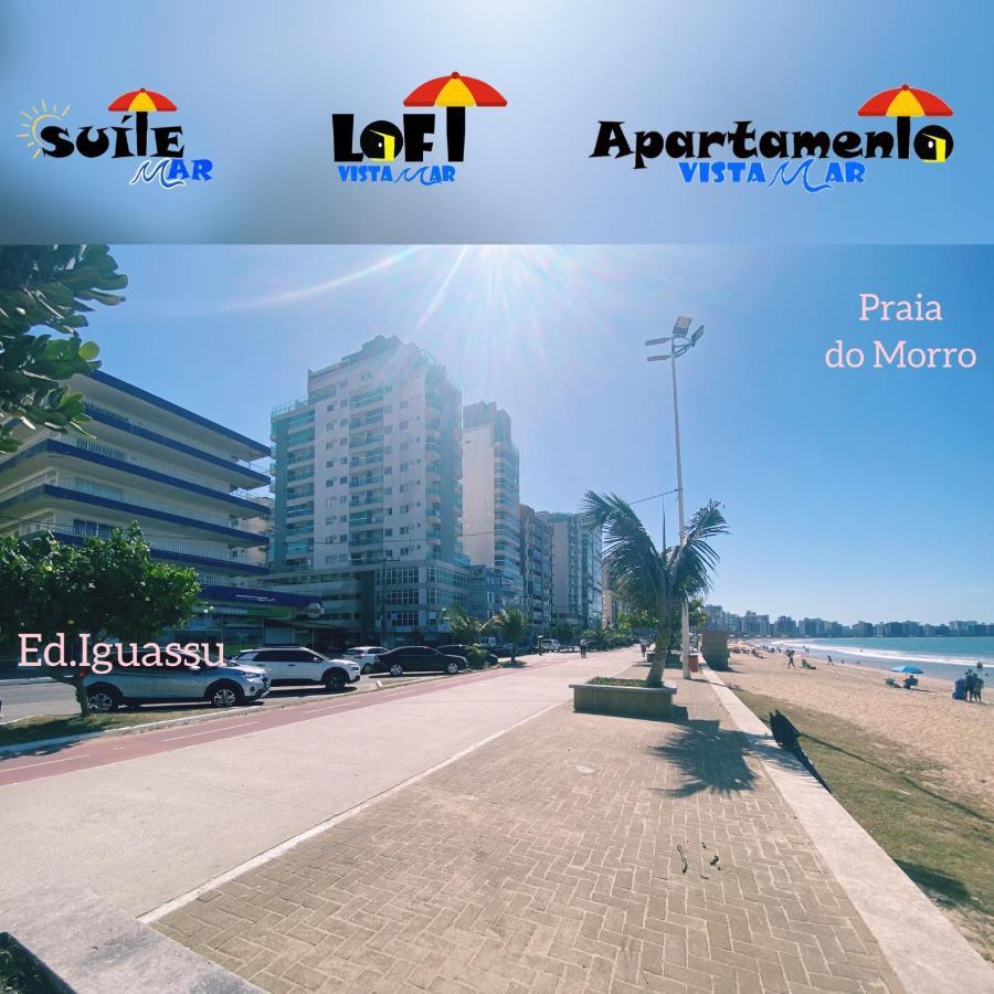 Suíte Mar - Praia do Morro - prédio frente Mar com elevador, atravessou a avenida, já está na Praia - com garagem - internet Guarapari Extérieur photo