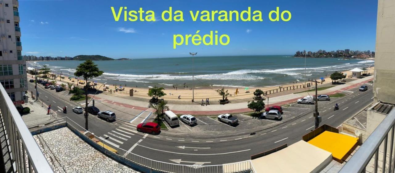 Suíte Mar - Praia do Morro - prédio frente Mar com elevador, atravessou a avenida, já está na Praia - com garagem - internet Guarapari Extérieur photo