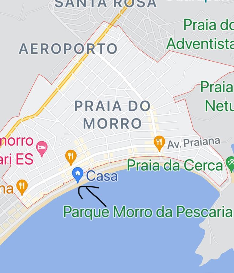 Suíte Mar - Praia do Morro - prédio frente Mar com elevador, atravessou a avenida, já está na Praia - com garagem - internet Guarapari Extérieur photo